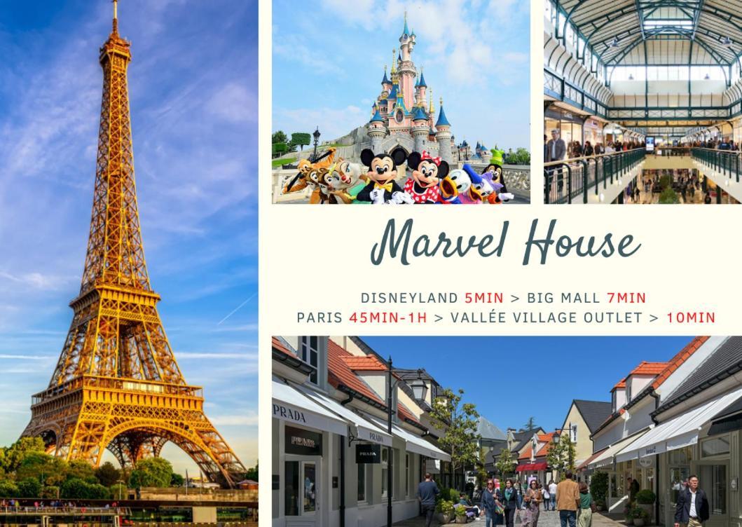 Marvel House - Disneyland 5Min, Private Parking, Terrace Magny-le-Hongre Buitenkant foto